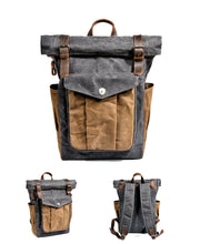 Load image into Gallery viewer, Turin Pocket Rolltop Backpack
