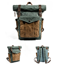 Load image into Gallery viewer, Turin Pocket Rolltop Backpack
